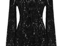 Dolce & Gabbana — Мини-платье с кружевным цветочным декором