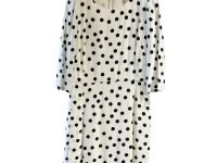 Dolce&Gabbana — платье белый с черными горошками 44/46