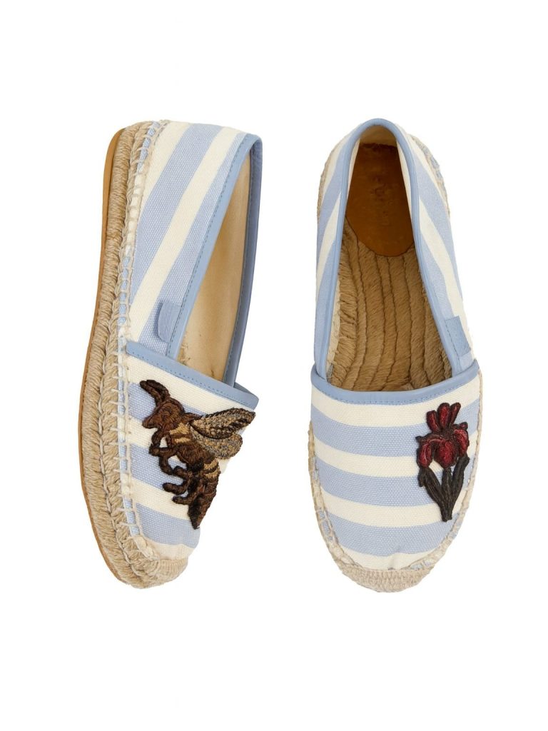 Gucci — эспадрильи голубые 37.5
