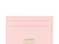 Dolce & Gabbana Dauphine кардхолдер из кожи, розовый