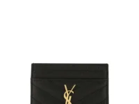 Saint Laurent Cassandre кошелёк для карт чёрный
