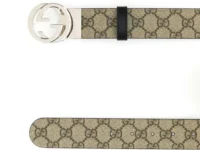 Gucci Interlocking G Belt двусторонний кожаный ремень