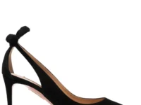 Aquazzura лодочки с бантом из замши