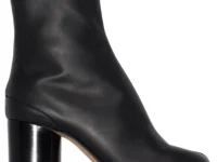 Maison Margiela Tabi 80mm — ботильоны из лакированной кожи, чёрные