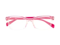 Ray-Ban Junior Очки с прозрачной оправой розовые