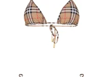 Burberry Classic Check Bikini — раздельный купальник в клетку, коричневый
