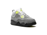 Jordan Air Jordan 4 Retro SE "Neon" — детские кроссовки, серый
