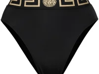 Versace Greca Border раздельный купальник (низ), чёрный