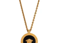 Versace ожерелье с головой Медузы и бордюром Greca