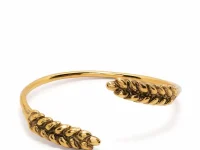 Aurelie Bidermann браслет wheat open brass золотой