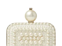 Jimmy Choo Micro Cloud клатч с жемчужным декором