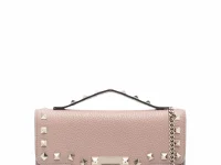 Valentino Rockstud клатч розовый