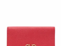 Ferragamo Gancini кошелёк длинный кожаный красный