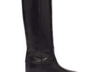 Via Roma 15 Saint Barth logo-plaque boots — чёрные ботильоны без застёжки