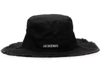 Jacquemus Artichaut — панельная панама с бахромой, чёрный