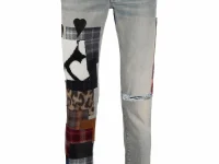 AMIRI джинсы с лоскутными вставками
