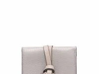 Chloé Alphabet кошелёк тройного сложения серый