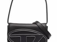 Diesel 1DR сумка через плечо из телячьей кожи, чёрная