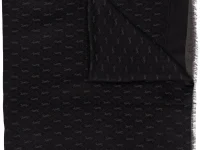Saint Laurent шарф мелкой вязки с монограммой