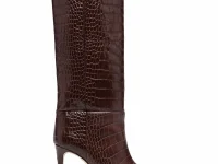 Paris Texas Stiletto 85 сапоги до колена, коричневые