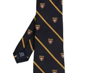 Polo Ralph Lauren галстук шёлковый в полоску с вышивкой