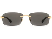 Gucci Eyewear солнцезащитные очки с прямоугольной оправой без ободка
