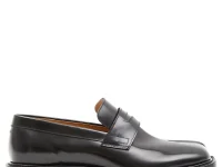 Maison Margiela Tabi лоферы кожаные чёрные