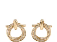 Ferragamo серьги-кольца twisted Gancini