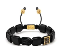 Nialaya Jewelry браслет из бусин с цирконием