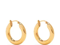Jil Sander серьги-кольца средние золотые