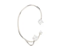 Panconesi Crystal Ear Cuff серебряный