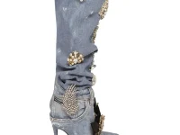 Dolce & Gabbana Сапоги до колена Patchwork Denim