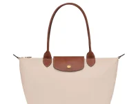 Longchamp Le Pliage сумка-тоут средняя бежевая
