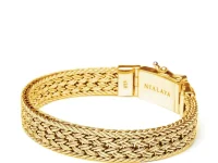 Nialaya Jewelry Браслет плетёная цепь золото