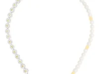 Hatton Labs Daisy — цепочка из серебра 925 пробы с жемчугом