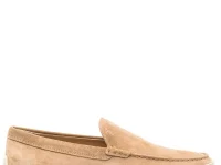 Tod's эспадрильи замшевые лоферы бежевые