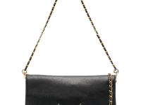 Zadig&Voltaire Rock клатч с логотип-планкой, чёрный