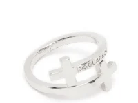 Dsquared2 Jesus ring — серебряный перстень с крестом