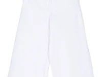 Dsquared2 Kids широкие брюки белые хлопковые
