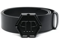 Philipp Plein кожаный ремень Hexagon