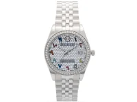 Philipp Plein часы Date Superlative 34mm серебряные