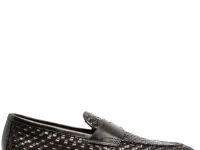 Santoni лоферы с плетёным узором