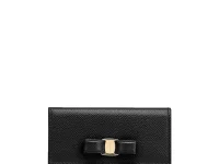 Ferragamo Vara Bow кошелёк кожаный чёрный