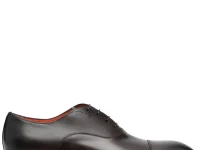Santoni оксфорды с миндалевидным мысом на шнуровке