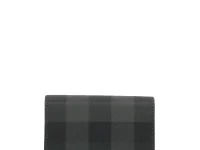 Burberry кошелёк двойного сложения в клетку с логотипом