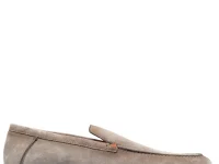 Santoni лоферы из кожи с тональной строчкой