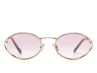 Miu Miu Солнцезащитные очки с овальной оправой и логотипом