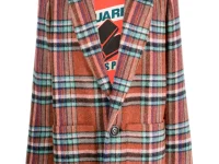 Dsquared2 пальто однобортное в клетку шерстяное