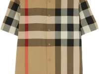 Burberry Рубашка в клетку с короткими рукавами