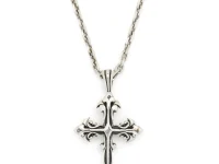 Emanuele Bicocchi Avelli cross-pendant necklace — цепь с крестом, серебряный